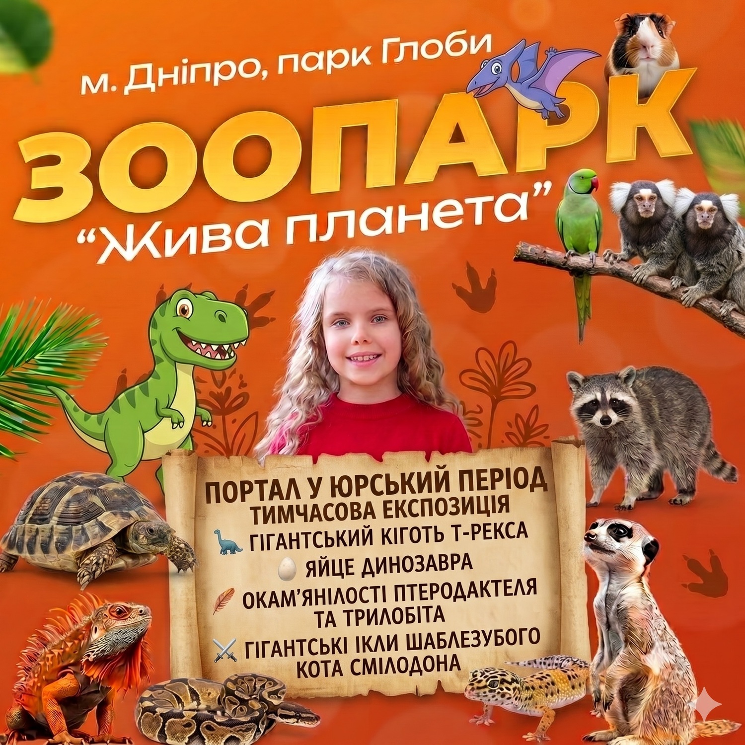 День батька у Зоопарку м. Дніпро День Батька у зоопарку - запрошуємо на свято у парк Глоби